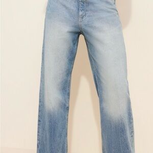 Wide Leg Light Blue Jeans